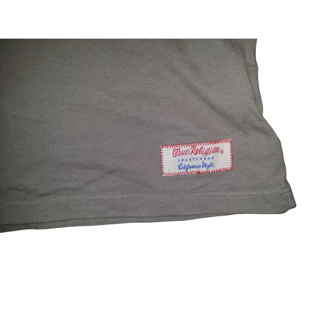True‎ Religion Rebels Biker Graphic Tee Medium Khaki Winged Cycle Club Horseshoe